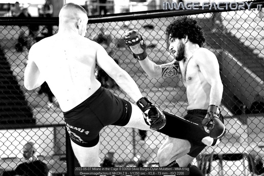 2022-05-07 Milano in the Cage 8 03059 Silvio Burgio-Dylan Mulattieri - MMA 61kg